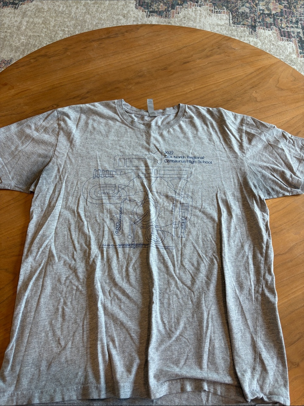 Grey Graphic Short-Sleeve Men's T-Shirt